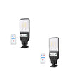 Solar Street Light Outdoor Automatic Mini 2 LED Lamp For Secure Home ,Garden and Outdoor(warm) Pack of 2
