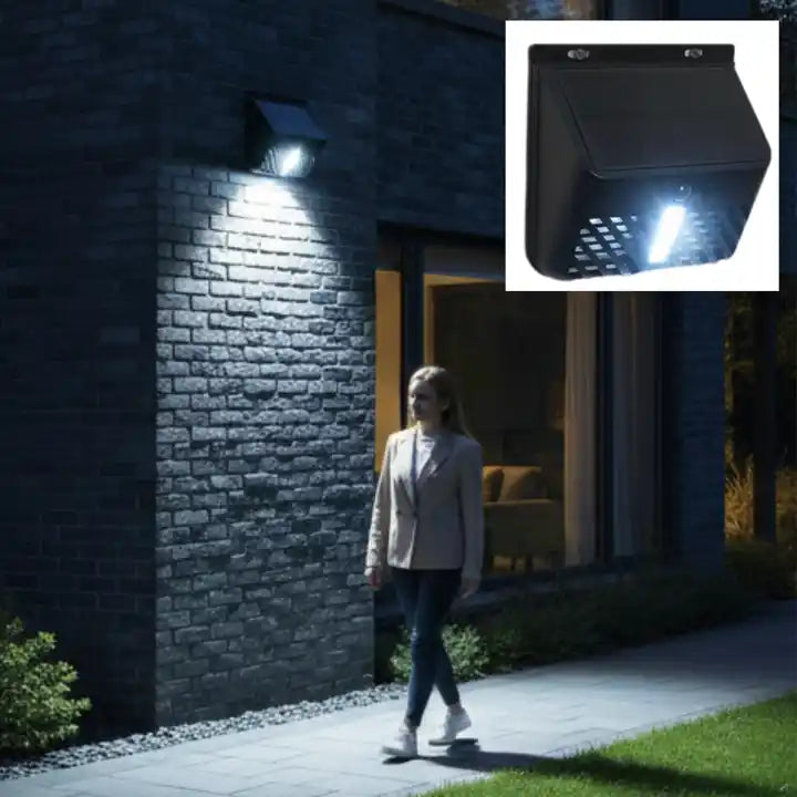 Solar Wall Lights With Mosquito Killer Lamp Waterproof Motion Sensor LED Lights for Outdoor Use