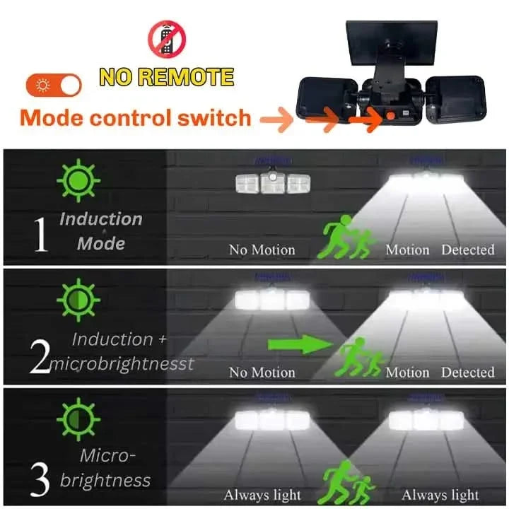 Solar Wall Lamp Outdoor Waterproof Motion Sensor Light for Home (Renewed)