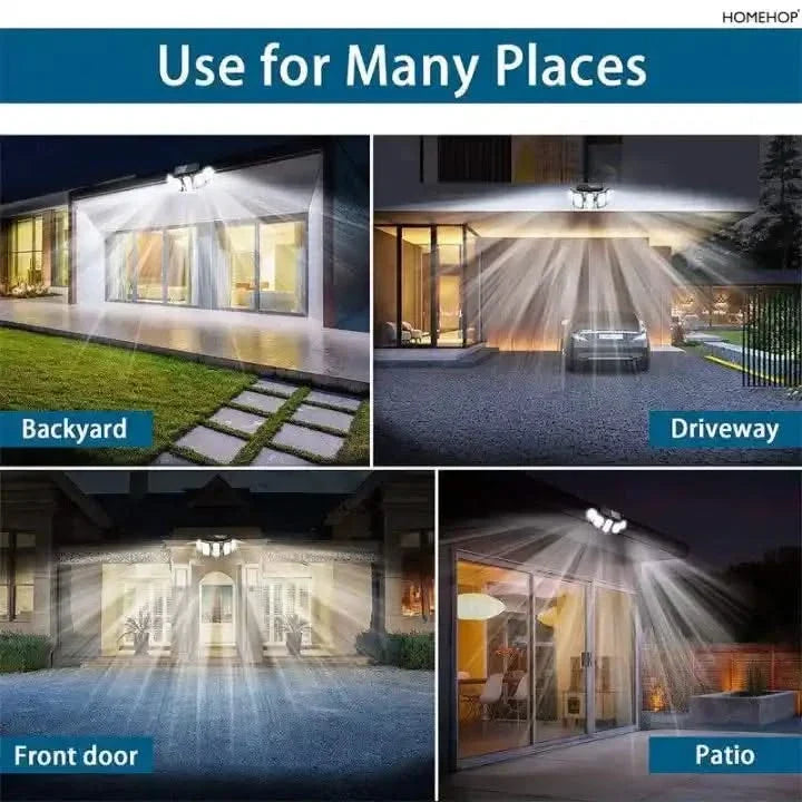 Solar Wall Lamp Outdoor Waterproof Motion Sensor Light for Home (Renewed)