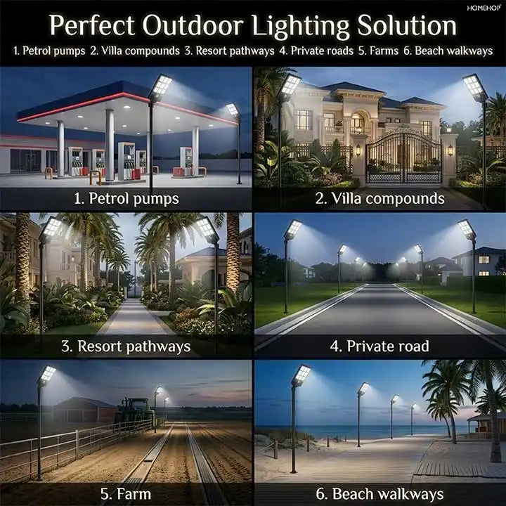 All in One Solar Street Lights Outdoor Waterproof 220W  Wireless Exterior Motion Sensor LED Lamp For Home Garden(Cool White)