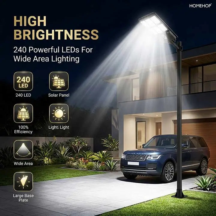All in One Solar Street Lights 130W Motion Sensor LED Waterproof Automatic Wireless Security Lamp for Outdoor, Home, Garden and Pathway