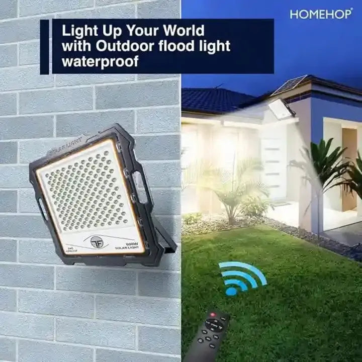 Solar led flood lights 200w solar exterior lamps with motion sensor light for home, garden and outdoor(RENEWED)