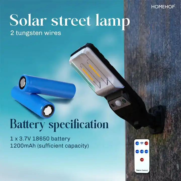 Solar Street Lamp Waterproof Security Mini 2LED Light For Home, Garden and Outdoor(Warm)