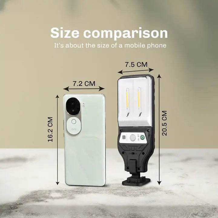Solar Street Light Outdoor Automatic Mini 2 LED Lamp For Secure Home ,Garden and Outdoor(warm) Pack of 2