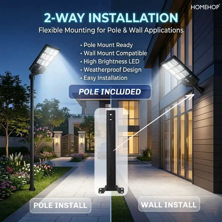 All in One Solar Street Lights Outdoor Waterproof 220W  Wireless Exterior Motion Sensor LED Lamp For Home Garden(Cool White)