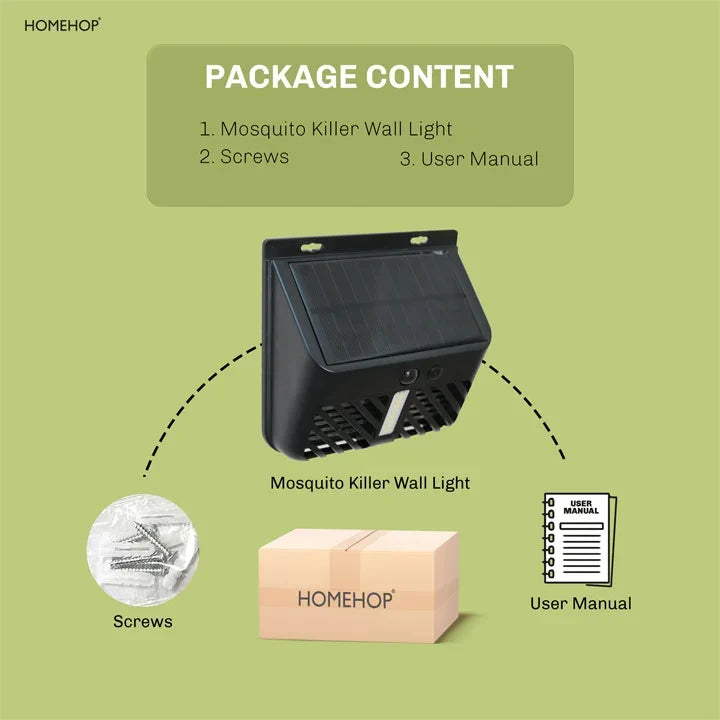 Solar Wall Lights With Mosquito Killer Lamp Waterproof Motion Sensor LED Lights for Outdoor Use
