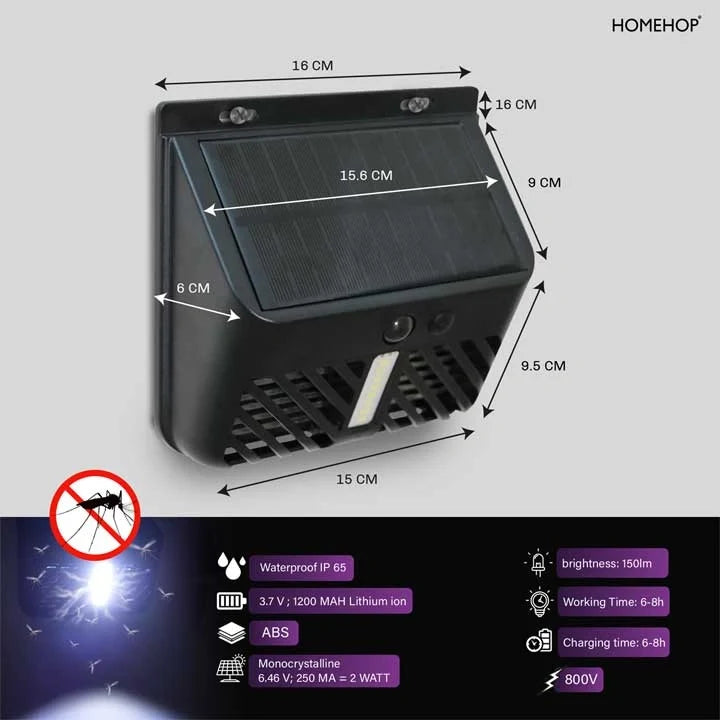 Solar Wall Lights With Mosquito Killer Lamp Waterproof Motion Sensor LED Lights for Outdoor Use