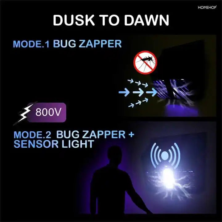 Solar Wall Lights With Mosquito Killer Lamp Waterproof Motion Sensor LED Lights for Outdoor Use