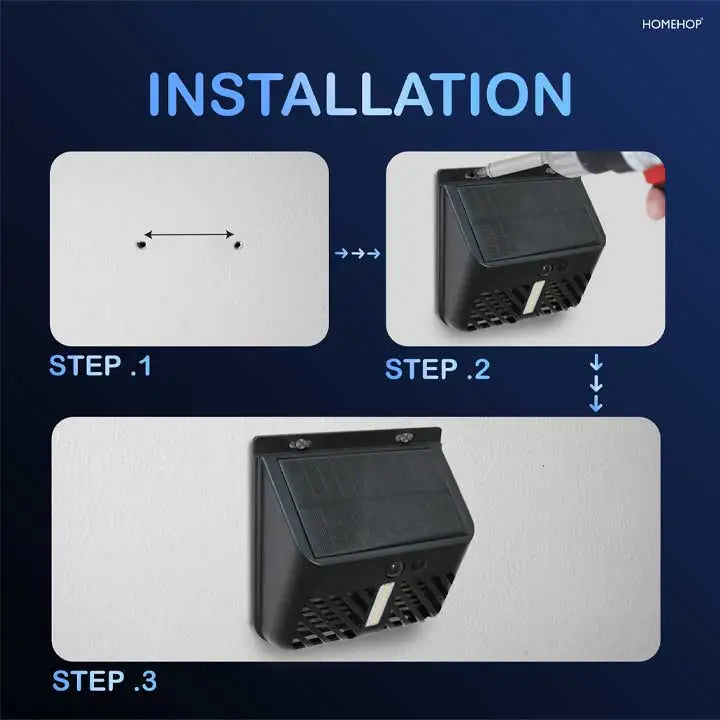 Solar Wall Lights With Mosquito Killer Lamp Waterproof Motion Sensor LED Lights for Outdoor Use