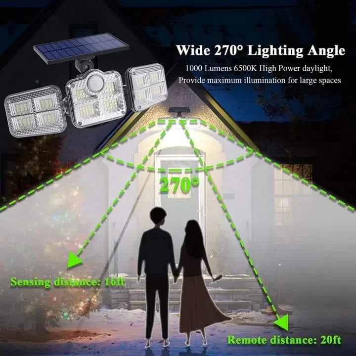 Solar Wall Lamp Outdoor Waterproof Motion Sensor Light for Home (Renewed)