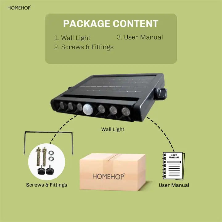 Solar Sensor Wall Light For Home, Garden, Outdoor Led Security Lamp with Motion Sensor (Waterproof , Cool)