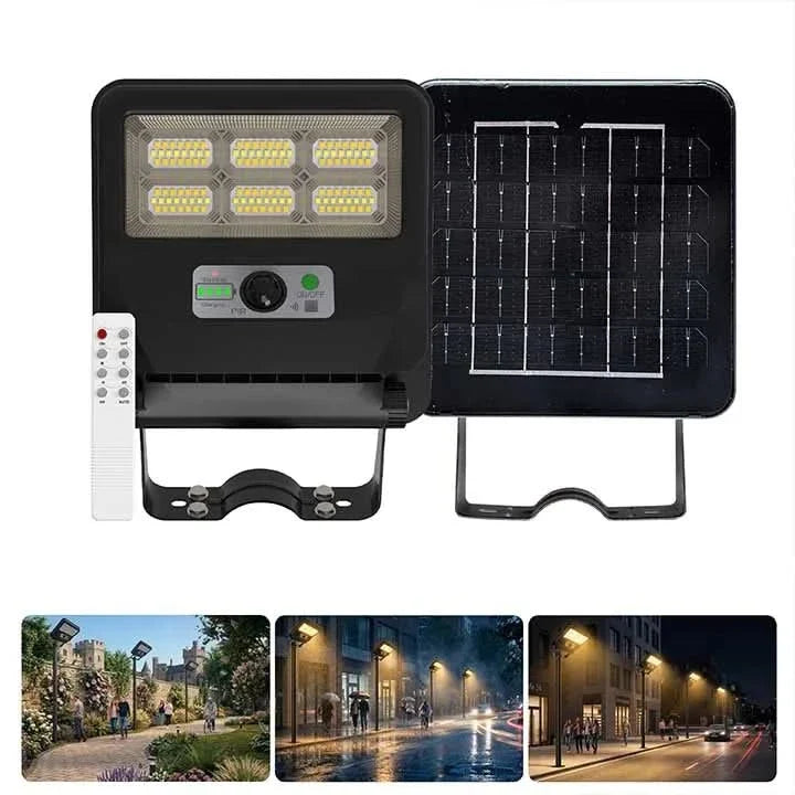 Solar Street LIght 50W Waterproof Motion Sensor Automatic for Home, Garden and Outdoor (Warm)