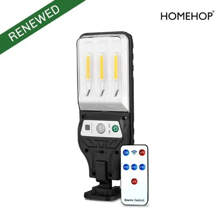 Solar Street Light 3LED Waterproof Mini Security Lamp for Home, Garden and Outdoor Use (Warm,Renewed)
