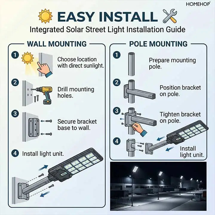 Solar Street Light 320W Waterproof Outdoor Motion Sensor LED Security Light for Home, Garden & Yard (Cool White).