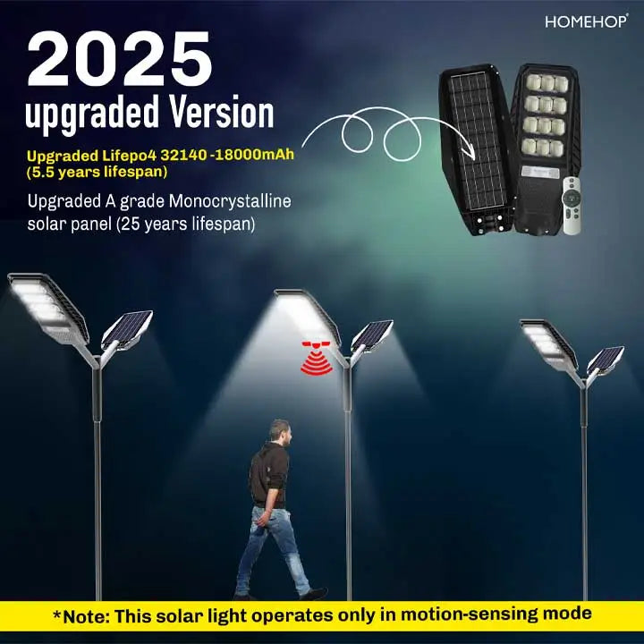 Solar LED Street Light Waterproof Highway Lights for Outdoor, Home & Garden with Remote Control, 200W