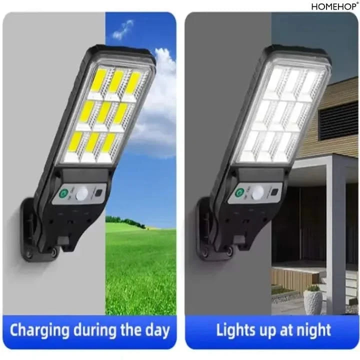 Solar Street Lights Outdoor Waterproof 90COB LED Mini Security Lamp With Remote Control Motion Sensor For Home