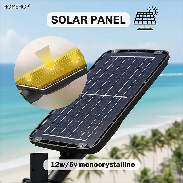 Solar Pole Light 150 W LED Street Light Waterproof Motion Sensor For Home, Garden, Pathway (Warm)