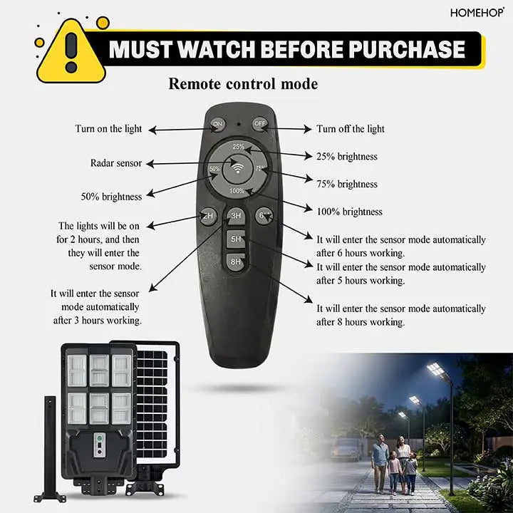 All in One Solar Street Lights 130W Motion Sensor LED Waterproof Automatic Wireless Security Lamp for Outdoor, Home, Garden and Pathway