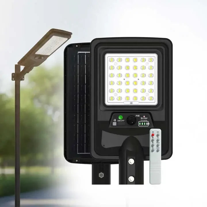 Solar Street Light Outdoor Waterproof 100 Watt Wireless Motion Sensor for Home and Garden.