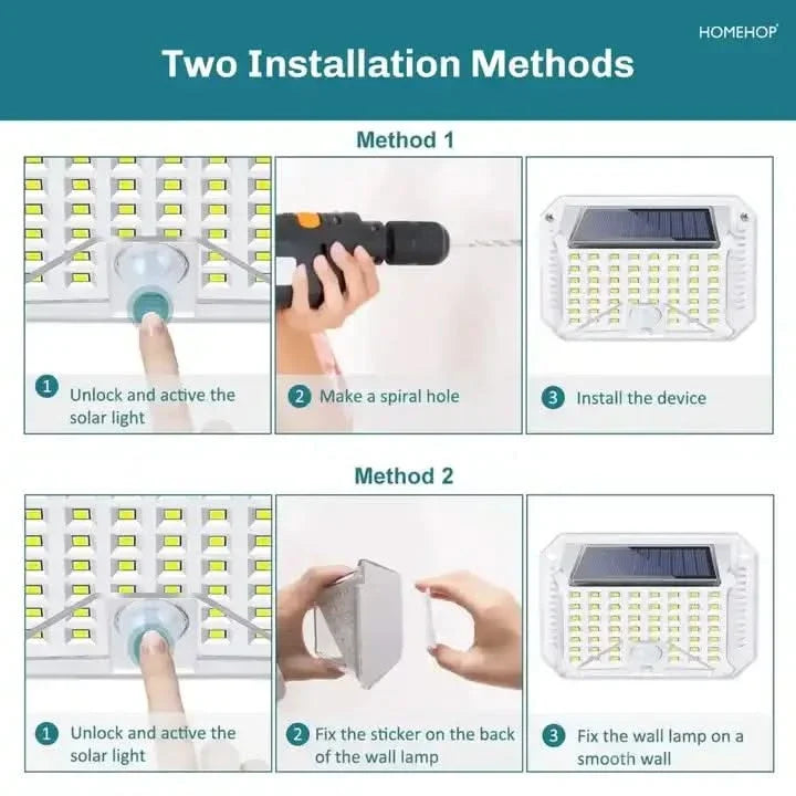 Solar Body Sensing Wall light  Outdoor for Garden and home security(Waterproof,Cool White)