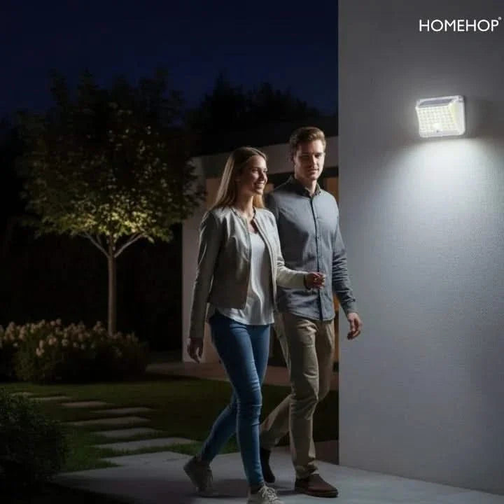 Solar Body Sensing Wall light  Outdoor for Garden and home security(Waterproof,Cool White)